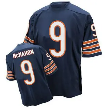 Blue Men's Jim McMahon Chicago Bears Authentic Mitchell And Ness Team Color Throwback Jersey