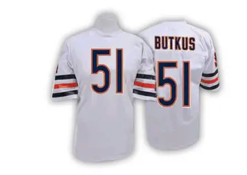 White Men's Dick Butkus Chicago Bears Authentic Mitchell And Ness Throwback Jersey